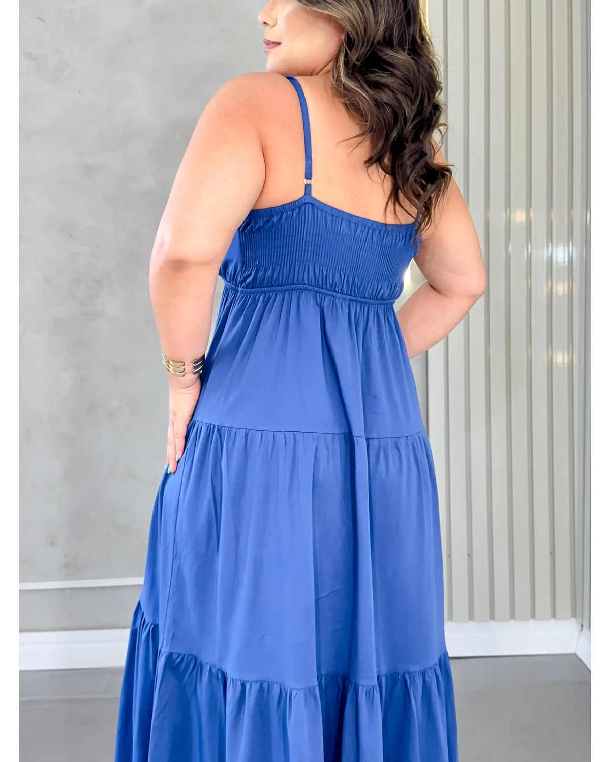 Vestido Longo Babado