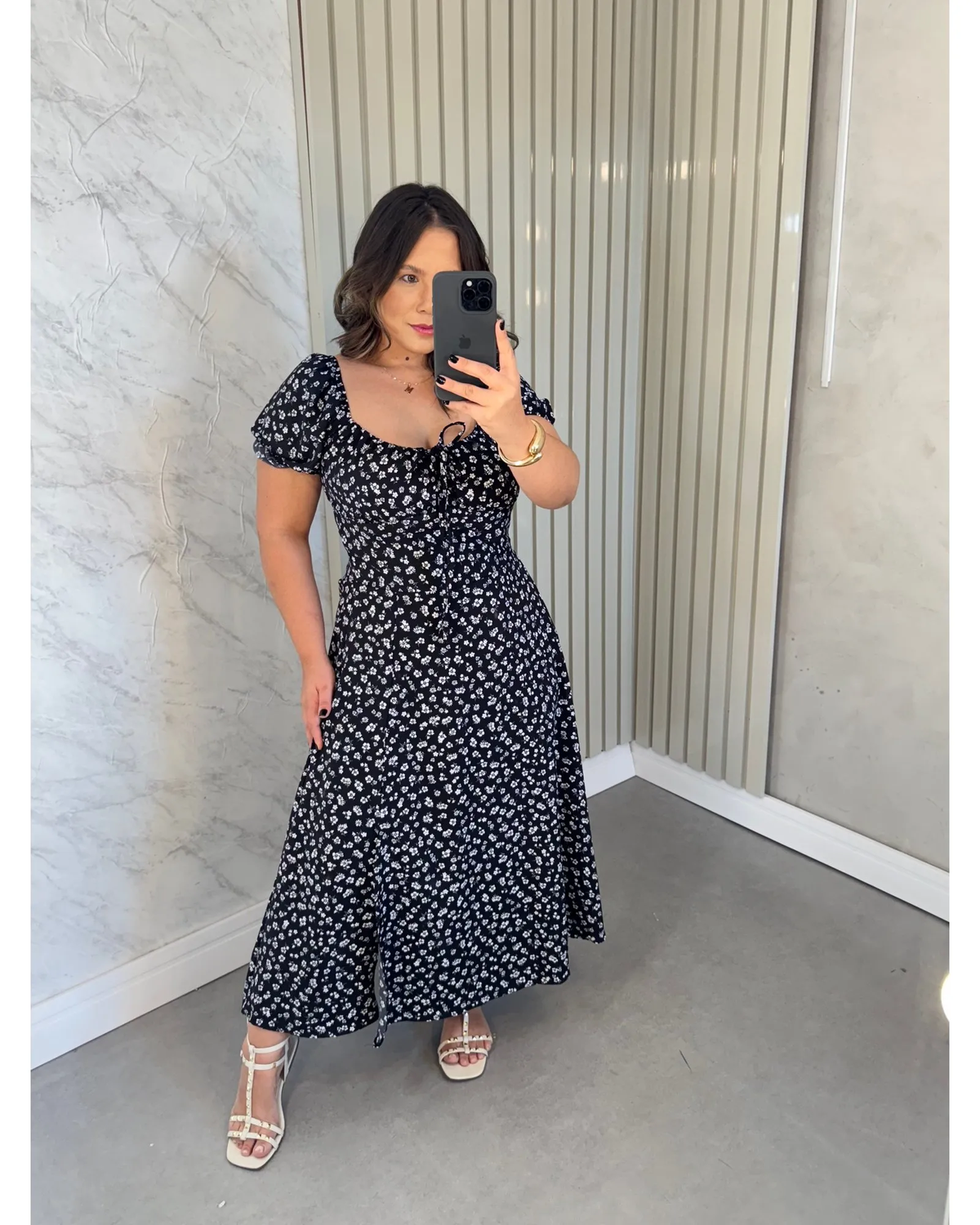 Vestido Midi Camponesa