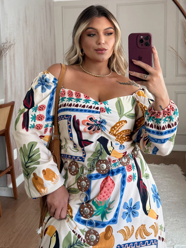 Vestido Outono - COMPRE 1 LEVE 2 + GANHE UMA BOLSA (LOOK COMPLETO)