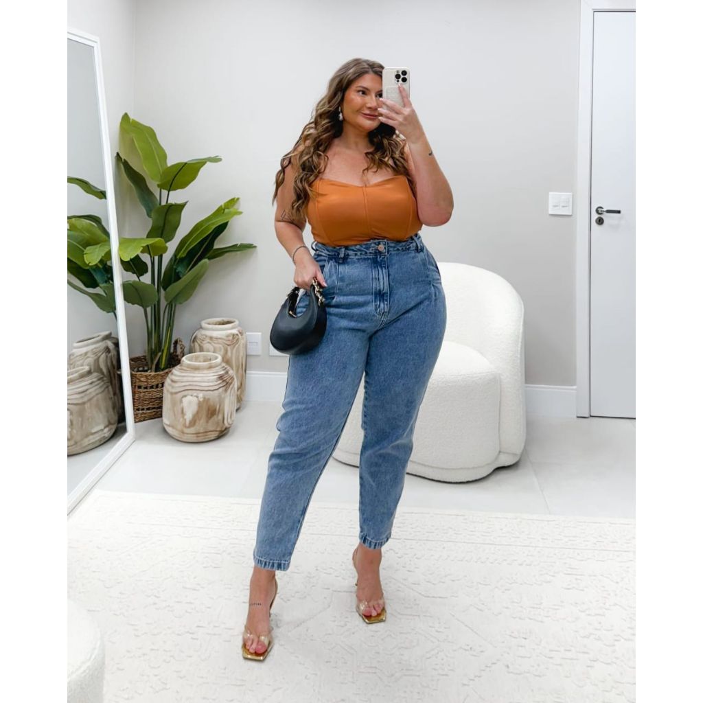 Plus Size Calça Jeans Liz