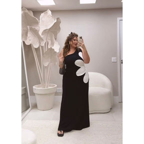 Plus Size Vestido Longo Tropicália