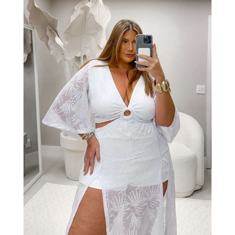 Macacão Arrastão Plus Size