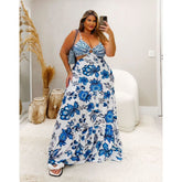 Vestido Longo Argola Fluit Plus Size