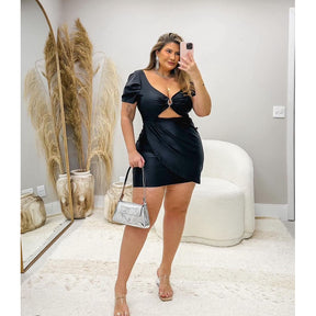 Vestido Couro Plus Size