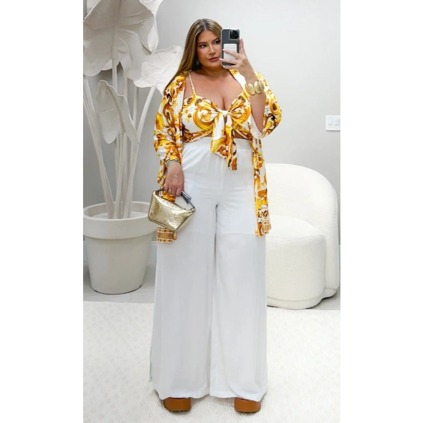 Conjunto Kimono Plus Size