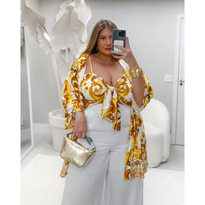 Conjunto Kimono Plus Size
