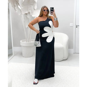 Plus Size Vestido Longo Tropicália