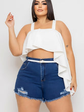Short Jeans Plus Size +Cinto Branco