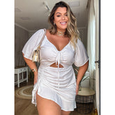 Vestido Plus Size Amarrações