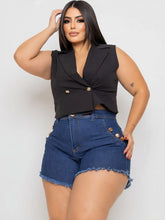 Short Jeans Plus Size Desfiado.