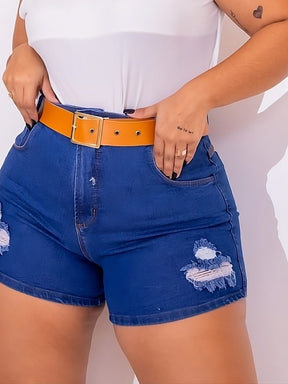Short Jeans Plus Size + Cinto exclusivo