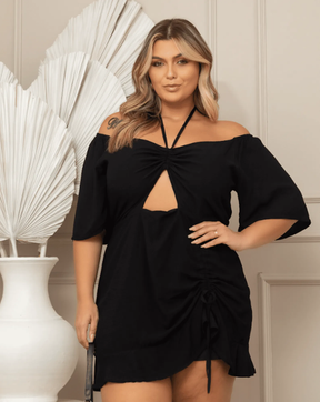 Vestido Plus Size Amarrações