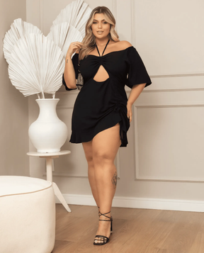 Vestido Plus Size Amarrações