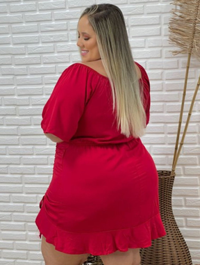 Vestido Plus Size Amarrações