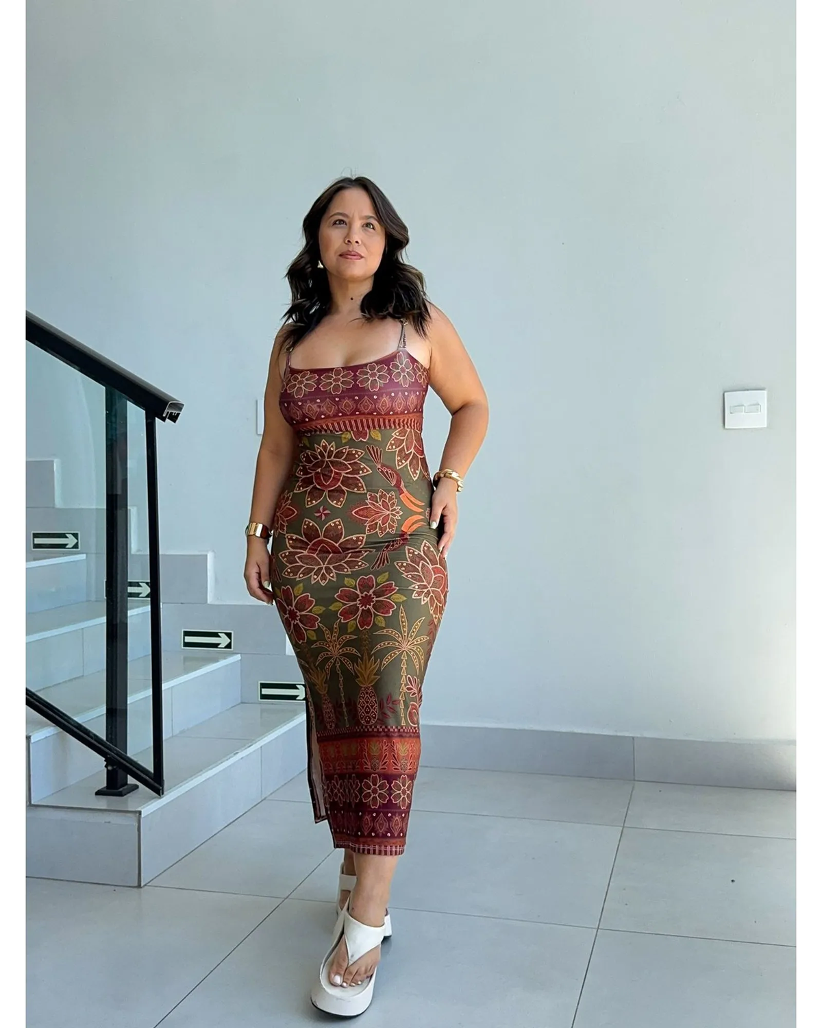 Vestido Poliamida Estampado