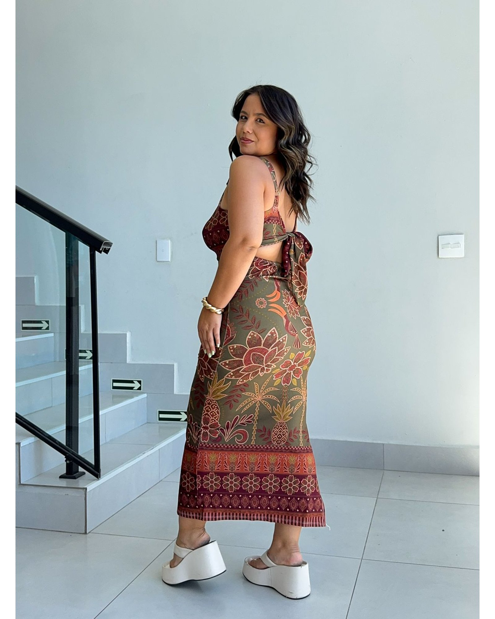 Vestido Poliamida Estampado