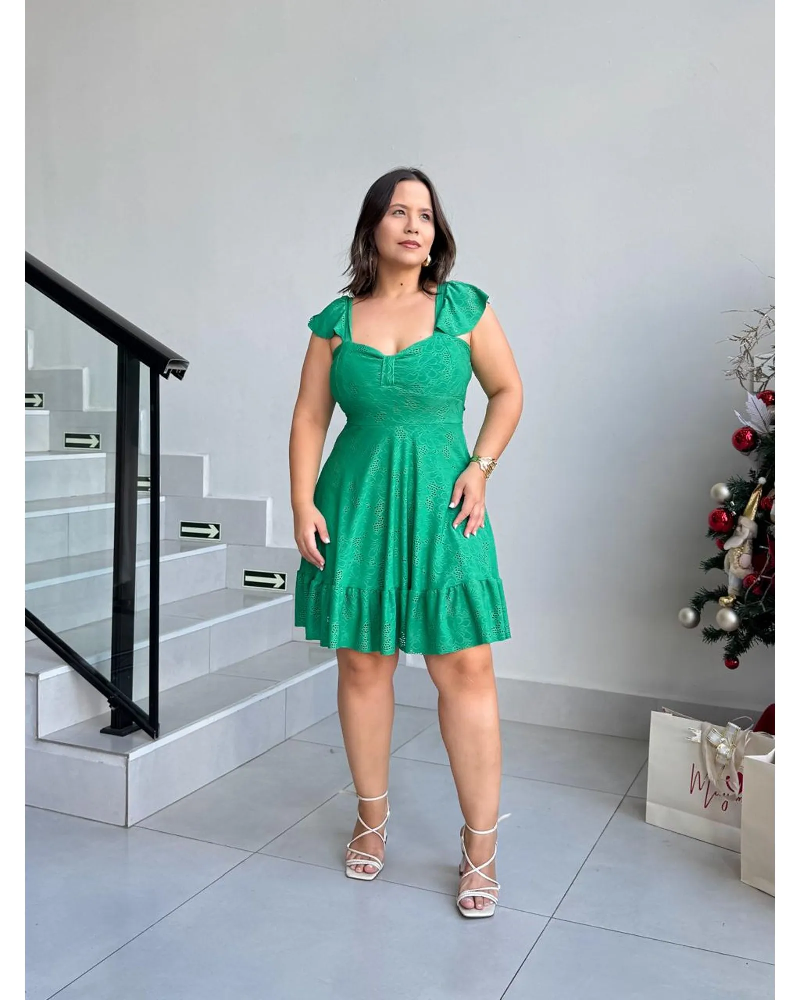 Vestido Curto em Leise de Malha