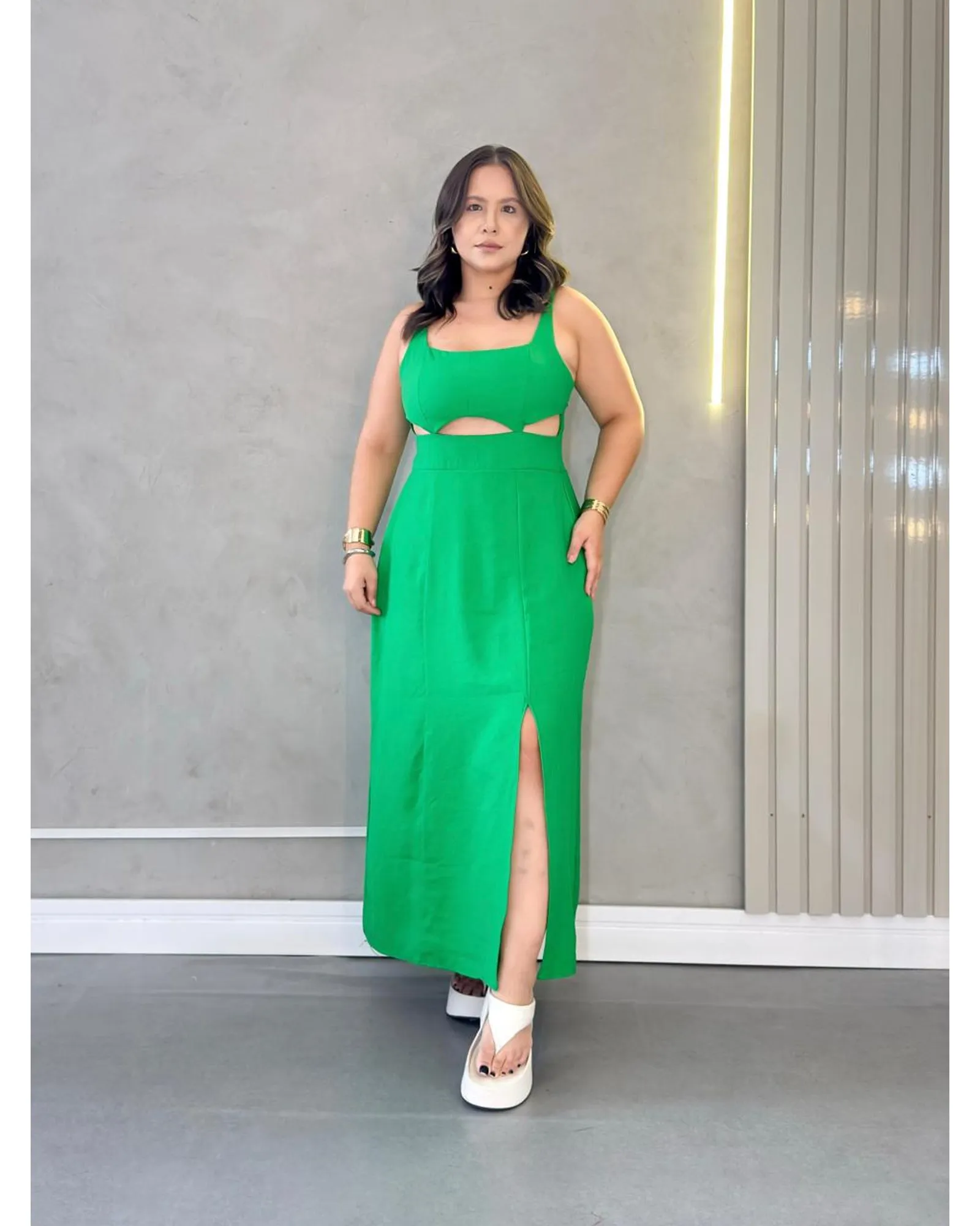 Vestido Longo Mara Luxe - COMPRE 1 LEVE 2 + Bolsa Brinde