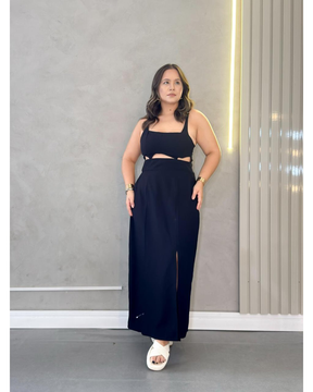 Vestido Longo Mara Luxe - COMPRE 1 LEVE 2 + Bolsa Brinde