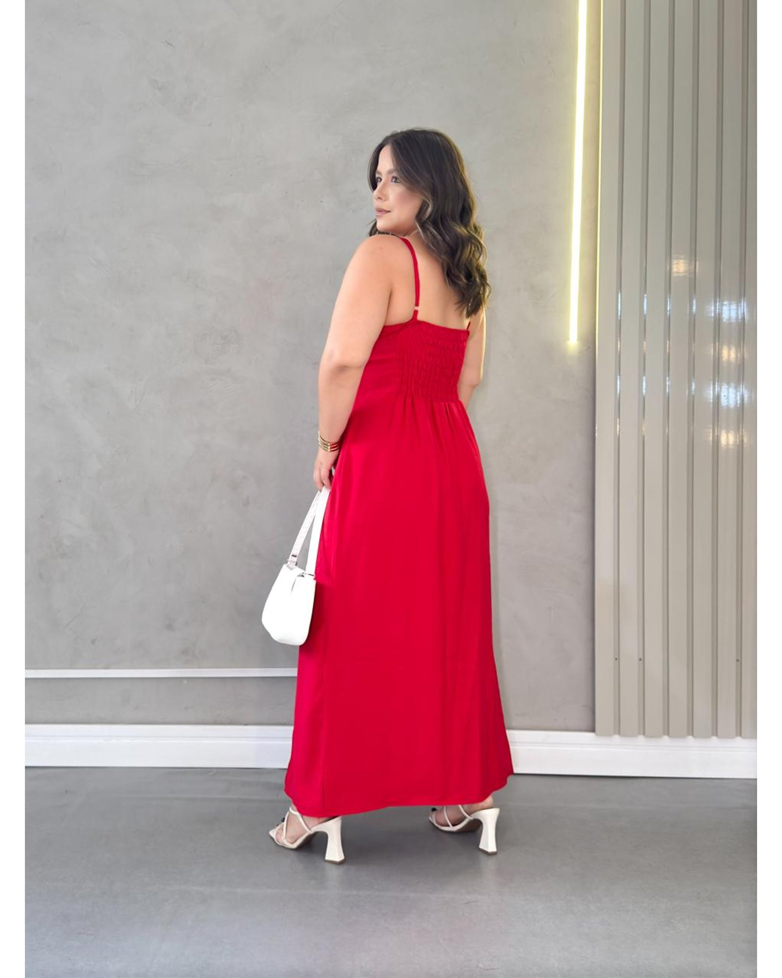 Vestido Longo Mara Luxe - COMPRE 1 LEVE 2 + Bolsa Brinde