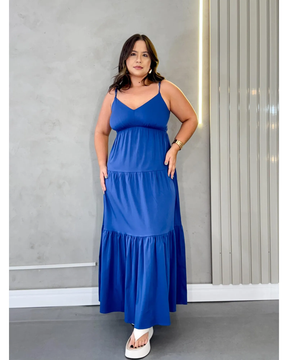 Vestido Longo Babado