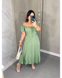 Vestido Midi Camponesa