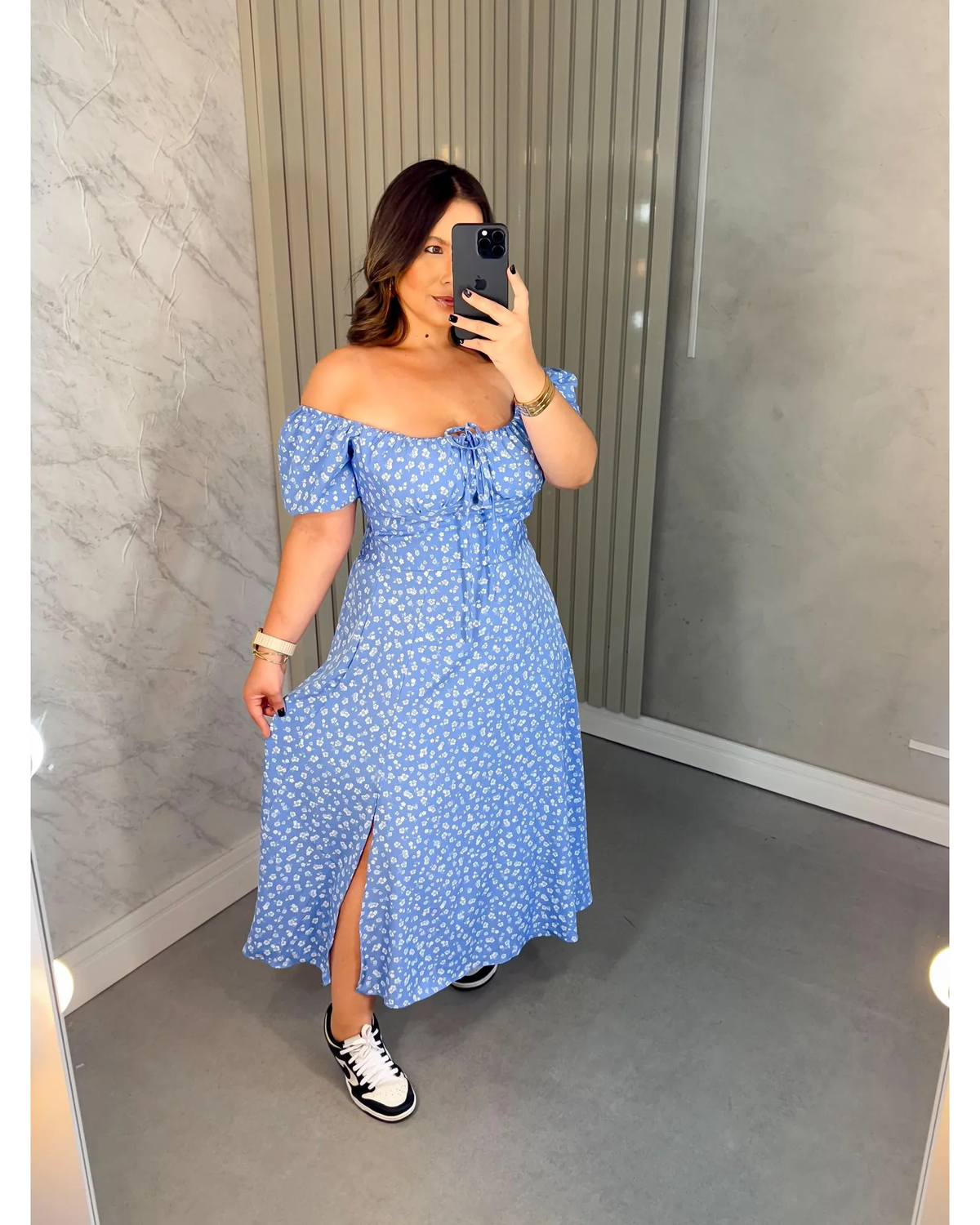 Vestido Midi Camponesa