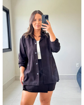 Conjunto Camisa e Short Saia