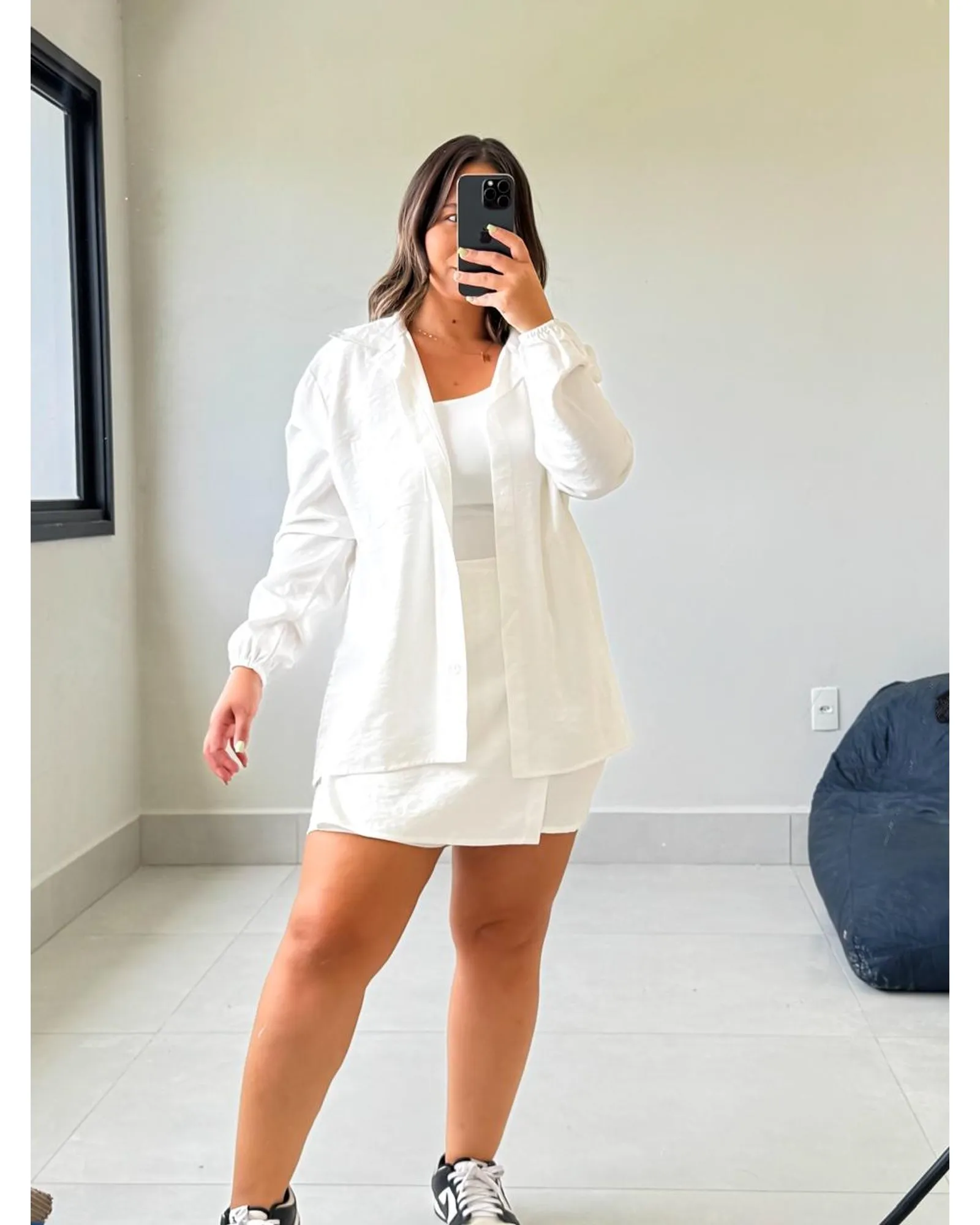 Conjunto Camisa e Short Saia