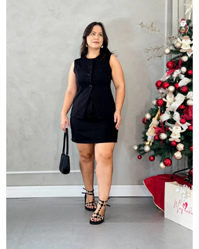 Conjunto Vitória Saia e Colete