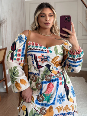 Vestido Outono - COMPRE 1 LEVE 2 + GANHE UMA BOLSA (LOOK COMPLETO)