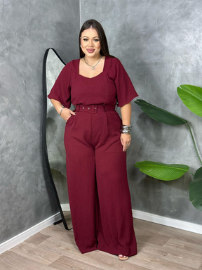 Macacão Vitória - COMPRE 1 LEVE 2 + GANHE UMA BOLSA (LOOK COMPLETO)