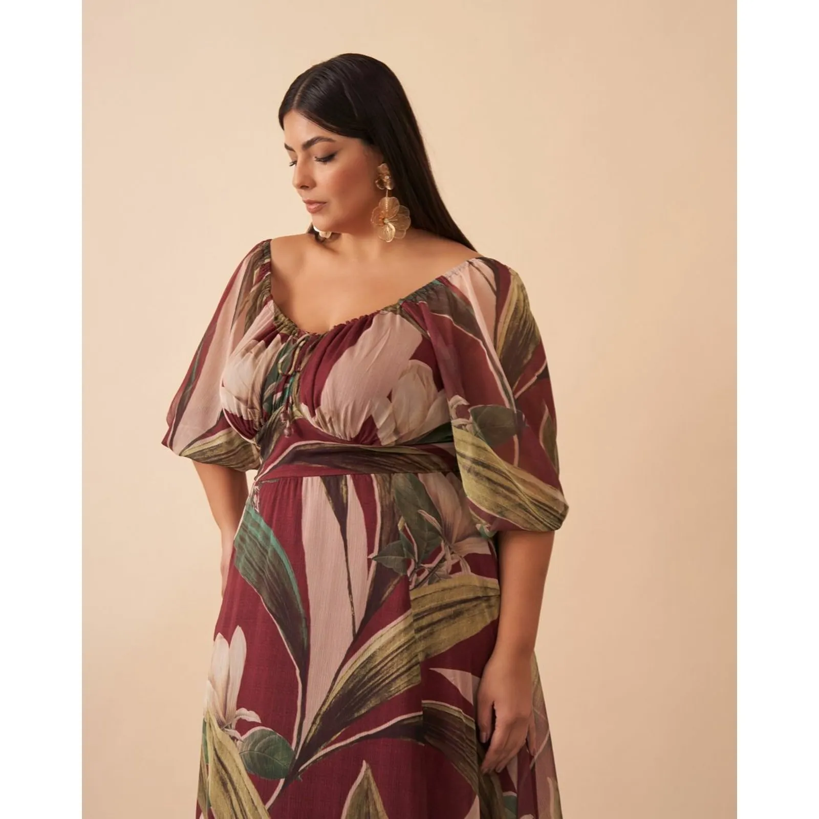 Vestido Helena - COMPRE 1 LEVE 2 + GANHE UMA BOLSA (LOOK COMPLETO)